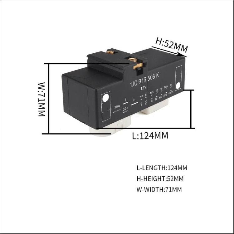 Car Relay Air Conditioning Controller 1J0919506K  for Volkswagen Bora / Golf 4 - Air Conditioning System by PMc TechLife | Online Shopping South Africa | PMc TechLife | Buy Now Pay Later Mobicred