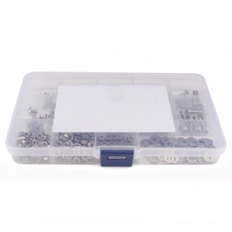 320 PCS 304 Stainless Steel Screws and Nuts Hex Socket Head Cap Screws Gasket Wrench Assortment Set Kit - Booster Cable & Clip by PMC Jewellery | Online Shopping South Africa | PMC Jewellery | Buy Now Pay Later Mobicred