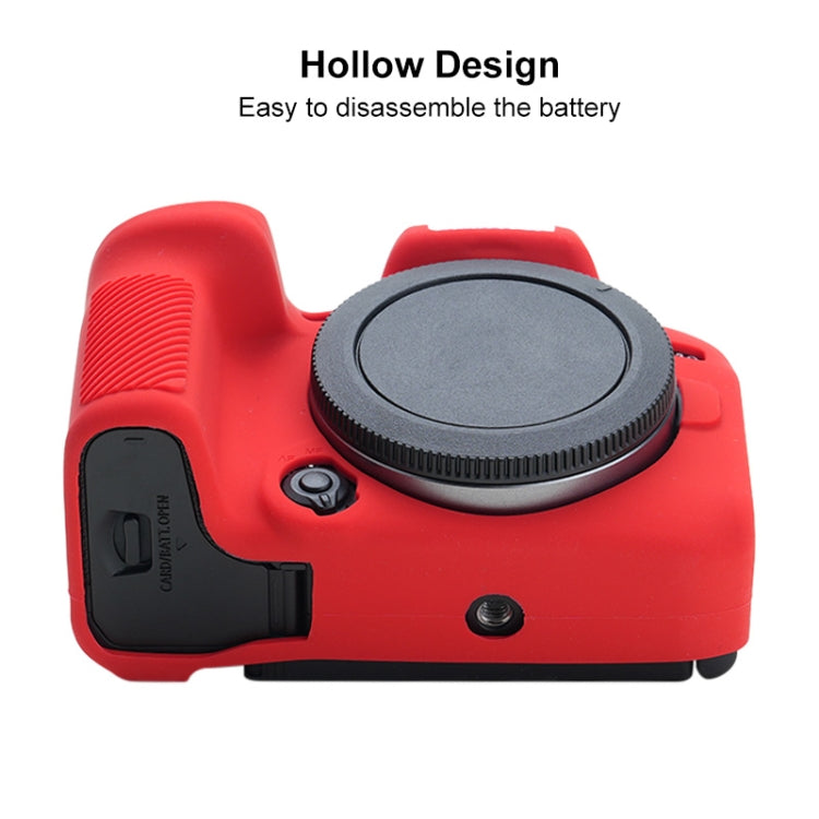 For Canon EOS R10 Soft Silicone Protective Case (Red) - Protective Case by PMC TechLife | Online Shopping South Africa | PMC TechLife | Buy Now Pay Later Mobicred