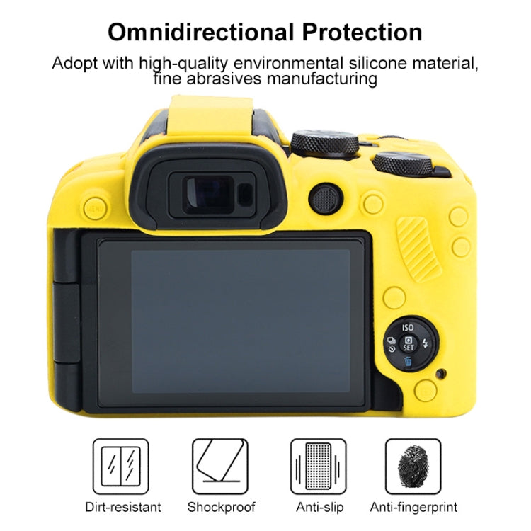 For Canon EOS R10 Soft Silicone Protective Case (Yellow) - Protective Case by PMC Jewellery | Online Shopping South Africa | PMC Jewellery