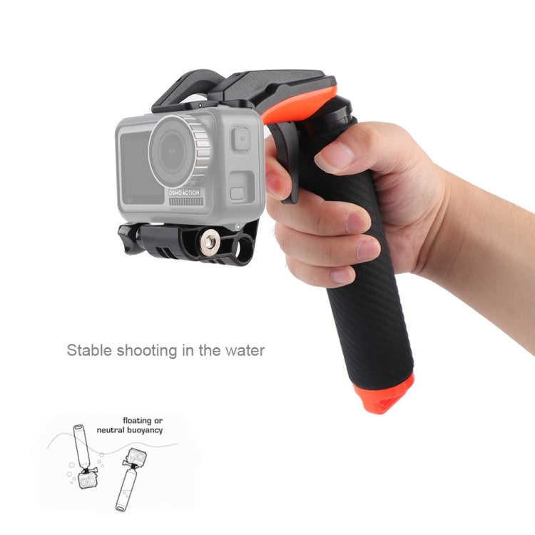 Shutter Trigger + Floating Hand Grip Diving Buoyancy Stick with Adjustable Anti-lost Strap & Screw & Wrench for DJI Osmo Action -  by PMC Jewellery | Online Shopping South Africa | PMC Jewellery | Buy Now Pay Later Mobicred