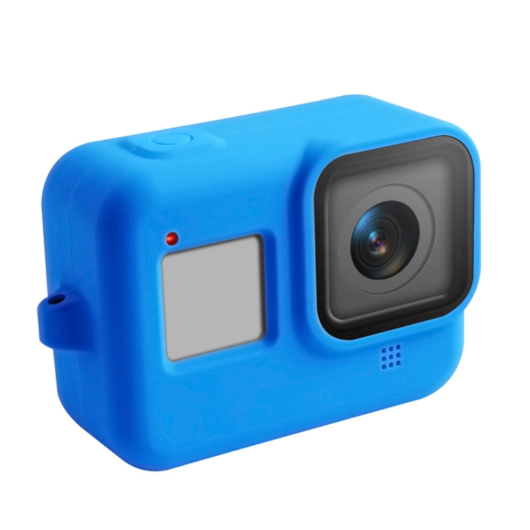 Silicone Protective Case Cover with Wrist Strap for GoPro HERO8 Black(Blue) - Silicone Cases by RUIGPRO | Online Shopping South Africa | PMC Jewellery | Buy Now Pay Later Mobicred