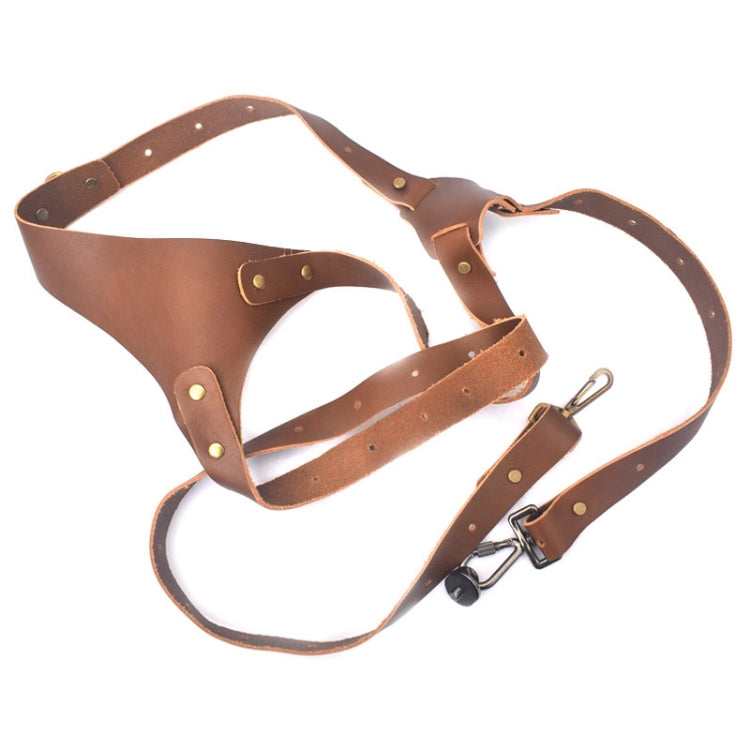 Quick Release Anti-Slip Shoulder Leather Harness Camera Strap with Metal Hook for SLR / DSLR Cameras (Left Shoulder) - free shipping - PMC TechLife - Order now!