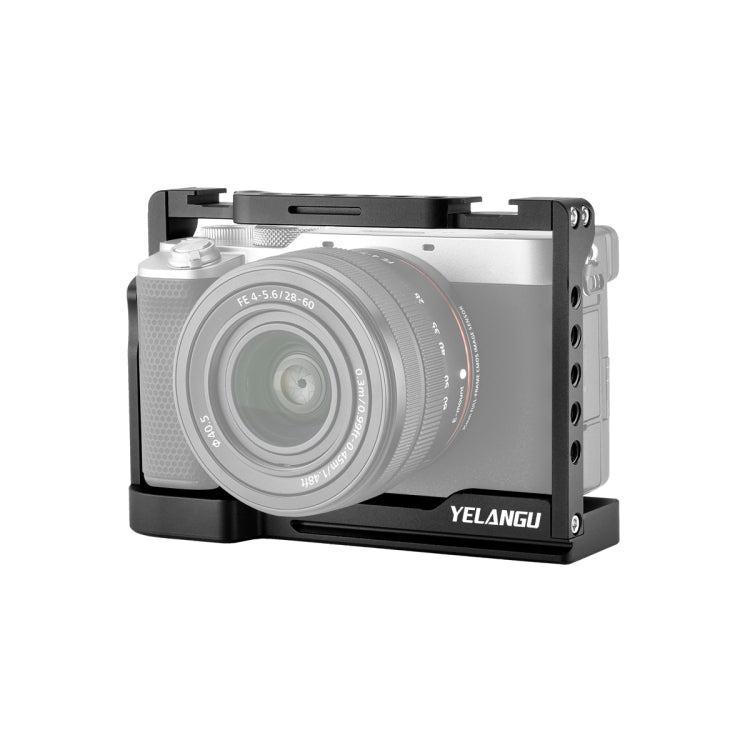 YELANGU C24 Video Camera Cage Stabilizer for Sony Alpha 7C / A7C / ILCE-7C (Black) - free shipping - PMC TechLife - Order now!