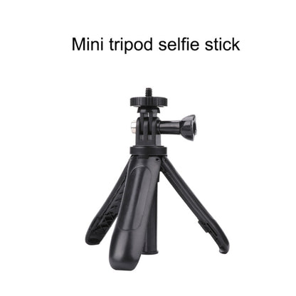 Multi-functional Foldable Tripod Holder Selfie Monopod Stick for GoPro Hero12 Black / Hero11 /10 /9 /8 /7 /6 /5, Insta360 Ace / Ace Pro, DJI Osmo Action 4 and Other Action Cameras, Length: 12-23cm (Grey) - Extendable Pole by PMC Jewellery | Online Shopping South Africa | PMC Jewellery