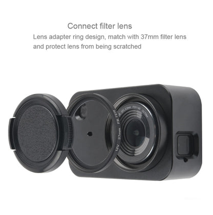 Housing Shell Aluminum Alloy Protective Cage with 37mm Filter Lens & Lens Cap & Screw for Xiaomi Mijia Small Camera (Black) - Metal Cases by PMC Jewellery | Online Shopping South Africa | PMC Jewellery | Buy Now Pay Later Mobicred
