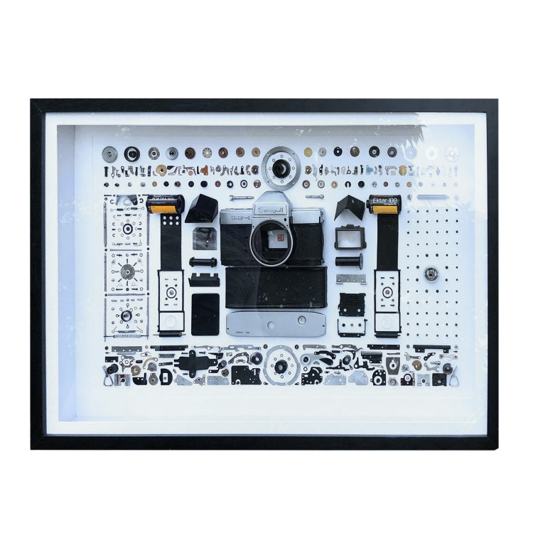 Non-Working Display 3D Mechanical Film Camera Rectangle Photo Frame Mounting Disassemble Specimen Frame, Model: Style 8, Random Camera Model Delivery - free shipping - PMC Jewellery - Order now!