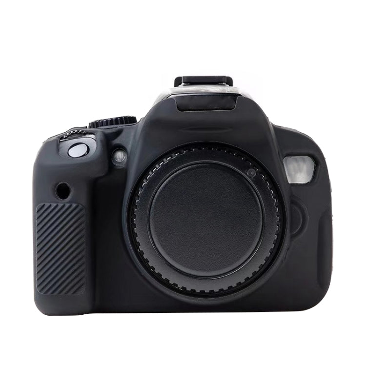 For Canon EOS 600D Soft Silicone Protective Case(Black) - Protective Case by PMC TechLife | Online Shopping South Africa | PMC TechLife | Buy Now Pay Later Mobicred