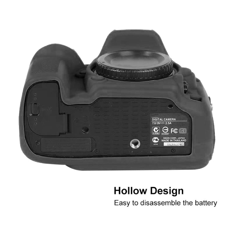 For Nikon D600 / D610 Soft Silicone Protective Case(Red) - Protective Case by PMC TechLife | Online Shopping South Africa | PMC TechLife | Buy Now Pay Later Mobicred