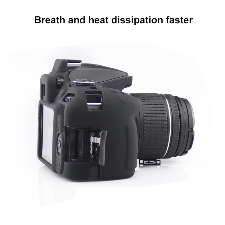 Soft Silicone Protective Case for Nikon D3400 / D3300 (Yellow) - Protective Case by PMC TechLife | Online Shopping South Africa | PMC TechLife | Buy Now Pay Later Mobicred