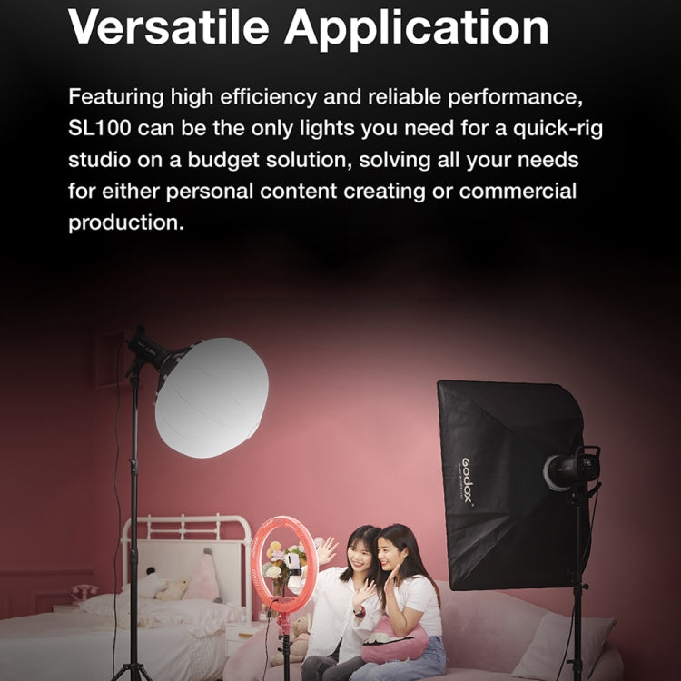 Godox SL100D 100W 5600K Daylight-balanced LED Light Studio Continuous Photo Video Light(AU Plug) - free shipping - PMC TechLife - Order now!