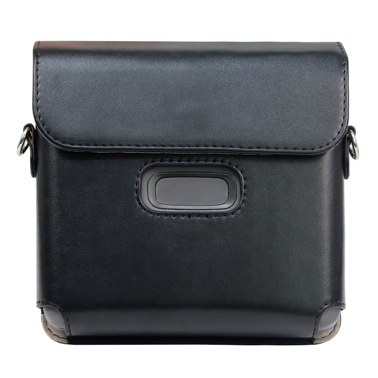 For FUJIFILM instax Link WIDE Full Body PU Leather Case Bag with Strap(Black) - Leather Bag by PMC TechLife | Online Shopping South Africa | PMC TechLife | Buy Now Pay Later Mobicred