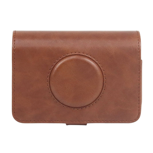 For Kodak PRINTOMATIC Full Body Camera PU Leather Case Bag with Strap (Brown) - Leather Bag by PMC Jewellery | Online Shopping South Africa | PMC Jewellery | Buy Now Pay Later Mobicred