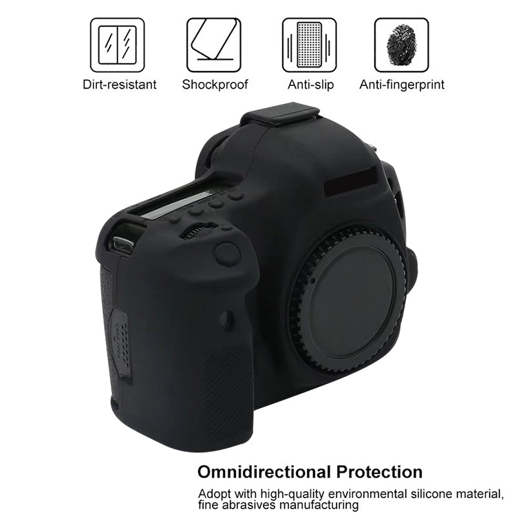For Canon EOS 5DS Soft Silicone Protective Case (Camouflage) - Protective Case by PMC TechLife | Online Shopping South Africa | PMC TechLife | Buy Now Pay Later Mobicred