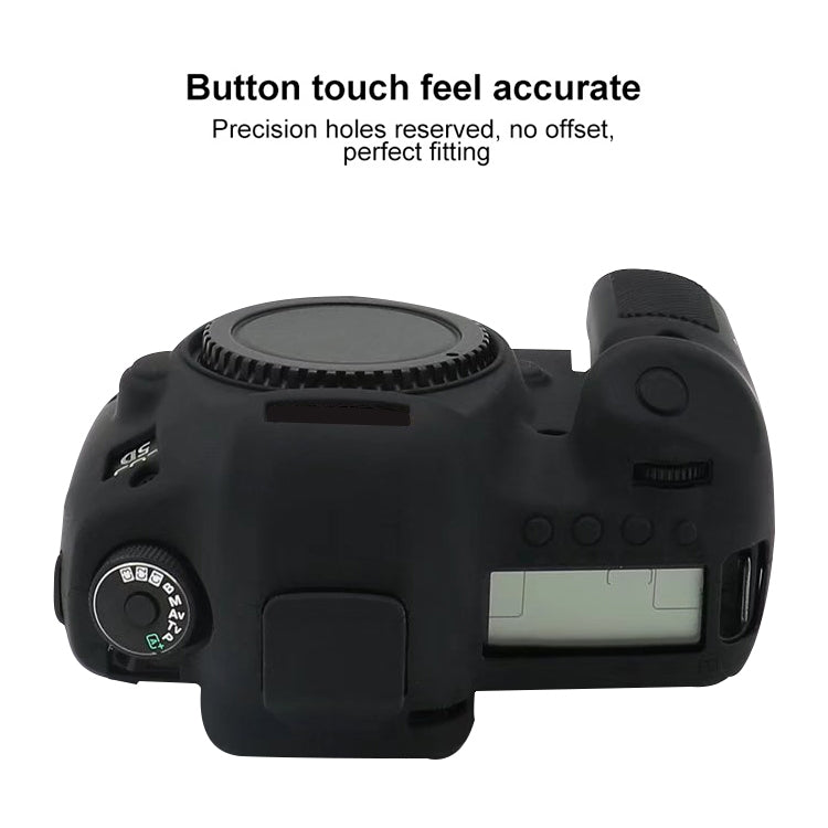 For Canon EOS 5DS Soft Silicone Protective Case (Black) - Protective Case by PMC TechLife | Online Shopping South Africa | PMC TechLife | Buy Now Pay Later Mobicred