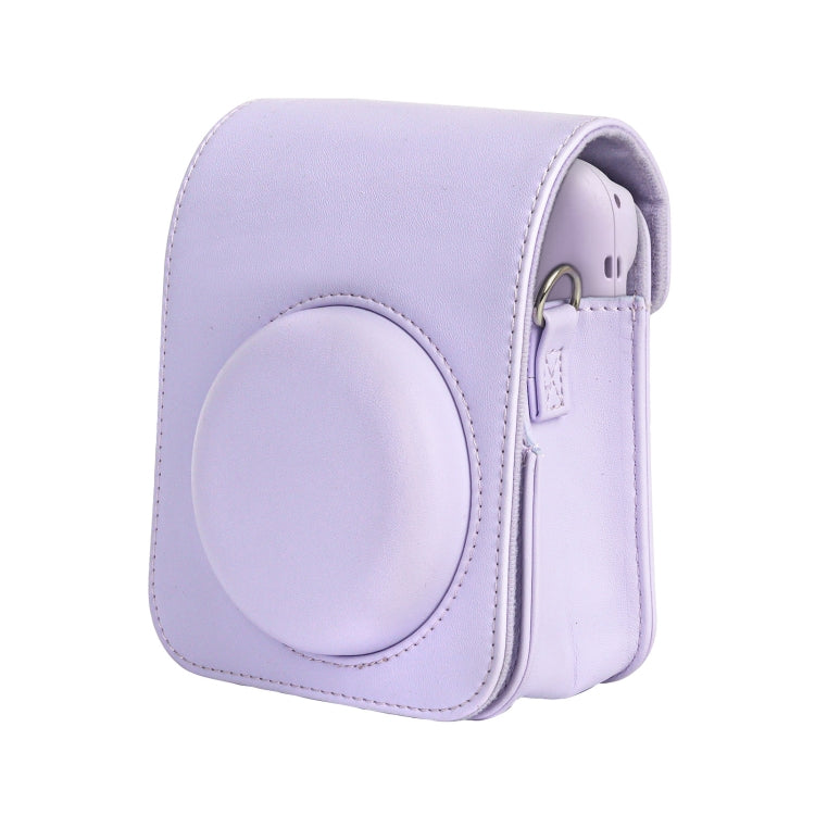 For FUJIFILM instax mini 12 Full Body Leather Case Camera Bag with Strap (Blue) - Leather Bag by PMC TechLife | Online Shopping South Africa | PMC TechLife | Buy Now Pay Later Mobicred