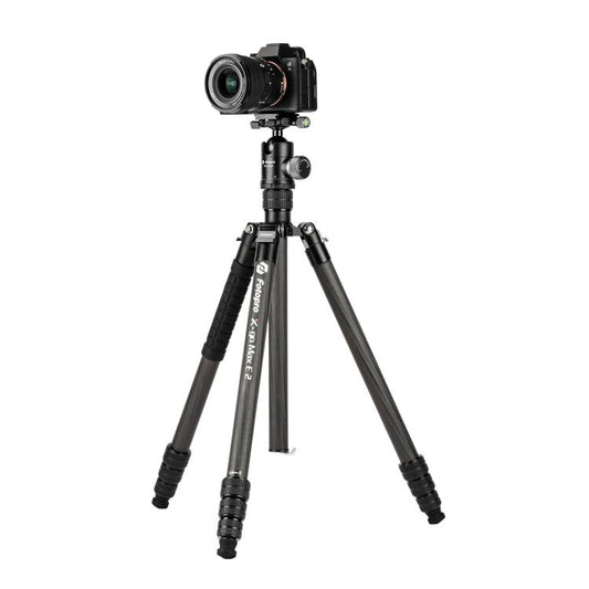 Fotopro X-go Max E 2 Portable Carbon Fiber 2 in 1 Tripod Monopod (Black) - Tripods by Fotopro | Online Shopping South Africa | PMC Jewellery | Buy Now Pay Later Mobicred