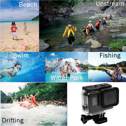 For GoPro  NEW HERO /HERO6   /5  30m Waterproof Housing Protective Case + Hollow Back Cover with Buckle Basic Mount & Screw, No Need to Disassemble Lens(GP413) - Waterproof Cases by PMC Jewellery | Online Shopping South Africa | PMC Jewellery | Buy Now Pay Later Mobicred