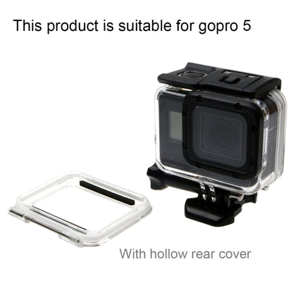 For GoPro  NEW HERO /HERO6   /5  30m Waterproof Housing Protective Case + Hollow Back Cover with Buckle Basic Mount & Screw, No Need to Disassemble Lens(GP413) - Waterproof Cases by PMC Jewellery | Online Shopping South Africa | PMC Jewellery | Buy Now Pay Later Mobicred