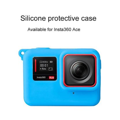 For Insta360 Ace Body Silicone Protective Case with Lens Cap (White) - Case & Bags by PMC Jewellery | Online Shopping South Africa | PMC Jewellery | Buy Now Pay Later Mobicred
