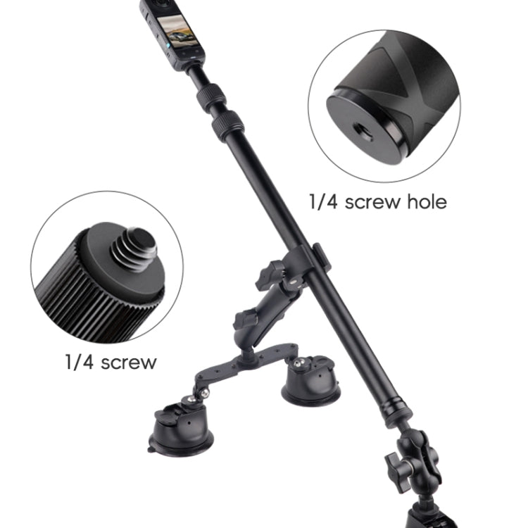 2 x Single-leg Car Suction Cup Mount Crab Clamps Set (Black) - free shipping - PMC TechLife - Order now!