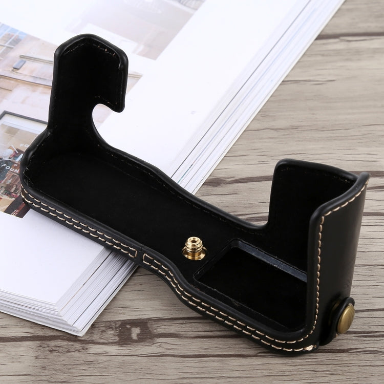 1/4 inch Thread PU Leather Camera Half Case Base for FUJIFILM X-T10 / X-T20 (Black) - free shipping - PMC TechLife - Order now!