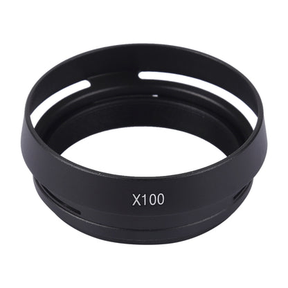 49mm Metal Vented Lens Hood for Fujifilm X100(Black) - Lens Hood by PMC Jewellery | Online Shopping South Africa | PMC Jewellery