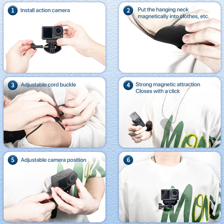 STARTRC Quick Release Magnetic Holder Vlog FPV POV Neck Strap - Mount & Holder by STARTRC | Online Shopping South Africa | PMC TechLife | Buy Now Pay Later Mobicred