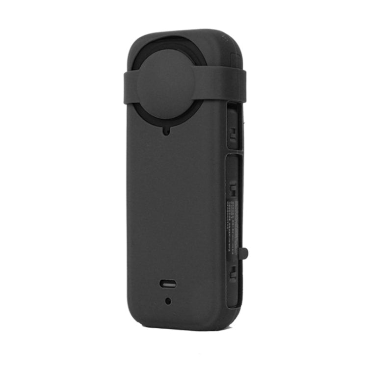 For Insta360 X4 Silicone Protective Case with Lens Cover (Black) - Case & Bags by PMC TechLife | Online Shopping South Africa | PMC TechLife | Buy Now Pay Later Mobicred