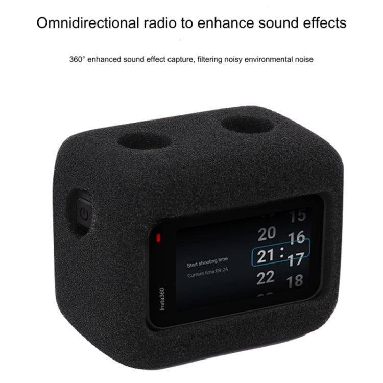 For Insta360 Ace Sponge Foam Windshield Housing Case (Black) - free shipping - PMC TechLife - Order now!