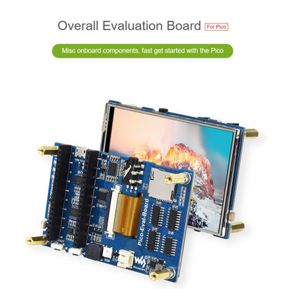 Waveshare 3.5 inch IPS Screen Overall Evaluation Board for Raspberry Pi Pico, Misc Onboard Components For Easily Evaluating The RP2040 - Modules Expansions Accessories by WAVESHARE | Online Shopping South Africa | PMC Jewellery | Buy Now Pay Later Mobicred