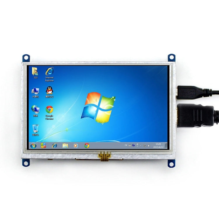 WAVESHARE 5 Inch HDMI LCD (B) 800x480 Touch Screen  for Raspberry Pi Supports Various Systems - LCD & LED Display Module by WAVESHARE | Online Shopping South Africa | PMC Jewellery | Buy Now Pay Later Mobicred