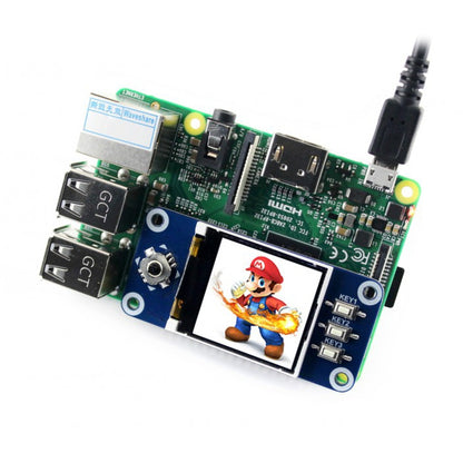 WAVESHARE 128x128 1.44inch LCD Display HAT for Raspberry Pi - LCD & LED Display Module by PMC Jewellery | Online Shopping South Africa | PMC Jewellery | Buy Now Pay Later Mobicred