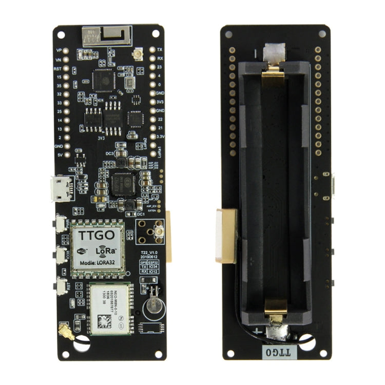 TTGO T-Beam ESP32 Bluetooth WiFi Module 433MHz GPS NEO-M8N LORA 32 Module with Antenna & 18650 Battery Holder - Module by TTGO | Online Shopping South Africa | PMC Jewellery | Buy Now Pay Later Mobicred