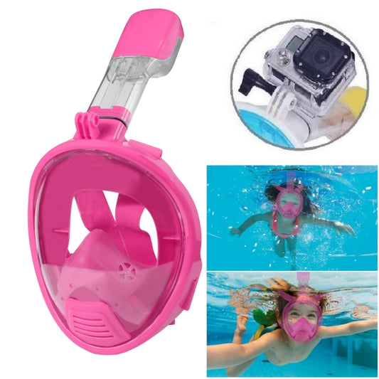 Kids Diving Equipment Full Face Design Snorkel Mask for GoPro Hero12 Black / Hero11 /10 /9 /8 /7 /6 /5, Insta360 Ace / Ace Pro, DJI Osmo Action 4 and Other Action Cameras(Pink) - Diving Mask by NEOPine | Online Shopping South Africa | PMC Jewellery | Buy Now Pay Later Mobicred