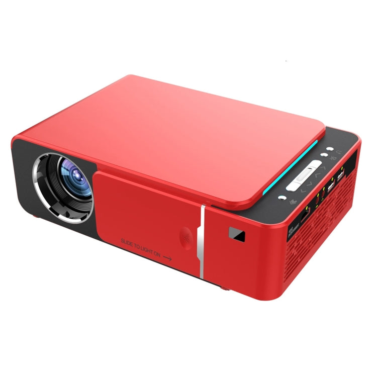 T6 2000ANSI Lumens 1080P LCD Mini Theater Projector, Phone Version, AU Plug(Red) - LED Projector by PMC Jewellery | Online Shopping South Africa | PMC Jewellery | Buy Now Pay Later Mobicred