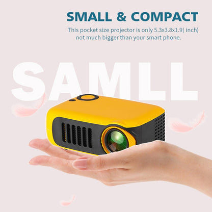 A2000 1080P Mini Portable Smart Projector Children Projector, AU Plug(Black) - Mini Projector by PMC Jewellery | Online Shopping South Africa | PMC Jewellery | Buy Now Pay Later Mobicred