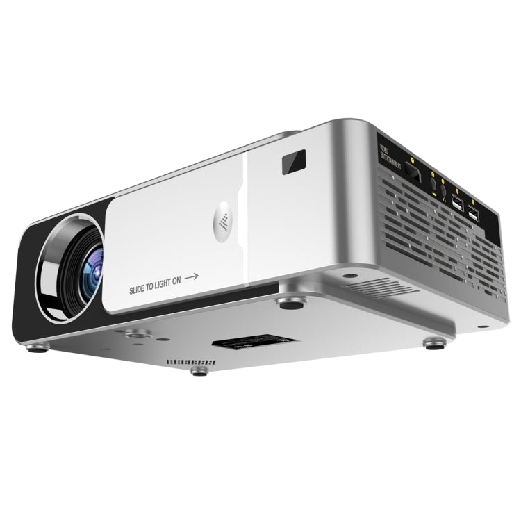 T6 2000ANSI Lumens 1080P LCD Mini Theater Projector, Phone Version, US Plug(Silver) - LED Projector by PMC Jewellery | Online Shopping South Africa | PMC Jewellery | Buy Now Pay Later Mobicred