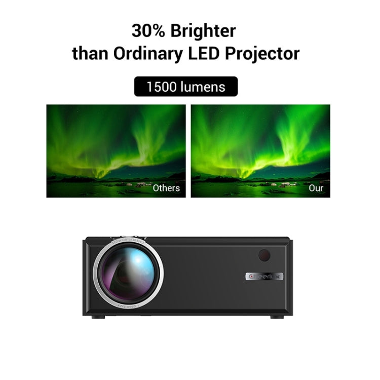 Cheerlux C8 1800 Lumens 1280x800 720P 1080P HD Smart Projector, Support HDMI / USB / VGA / AV, Basic Version (Black) - LED Projector by Cheerlux | Online Shopping South Africa | PMC Jewellery | Buy Now Pay Later Mobicred