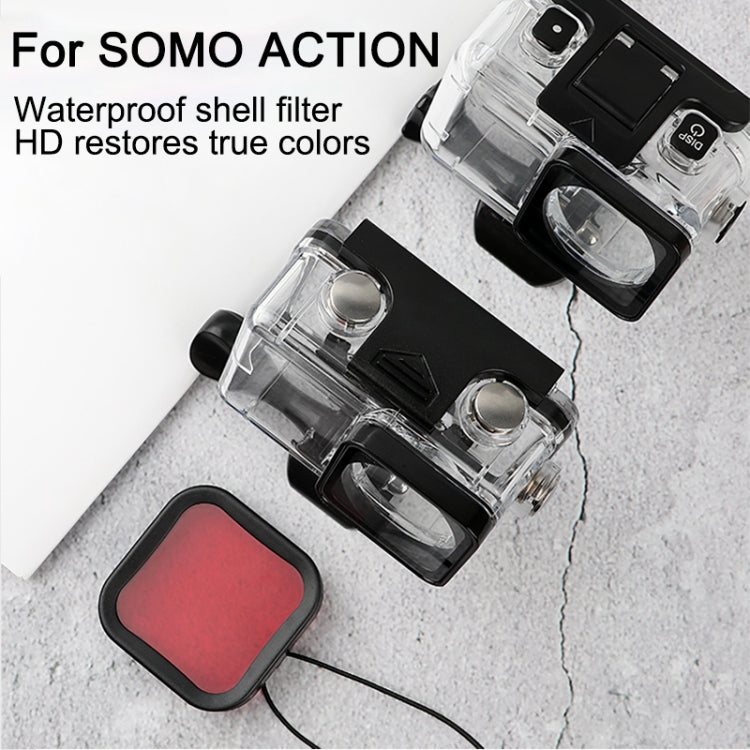 Housing Diving Color Lens Filter for DJI Osmo Action 1 (Pink) -  by PMC Jewellery | Online Shopping South Africa | PMC Jewellery | Buy Now Pay Later Mobicred