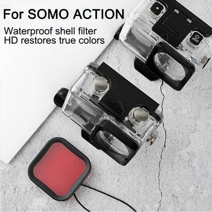Housing Diving Color Lens Filter for DJI Osmo Action 1 (Purple) -  by PMC Jewellery | Online Shopping South Africa | PMC Jewellery | Buy Now Pay Later Mobicred