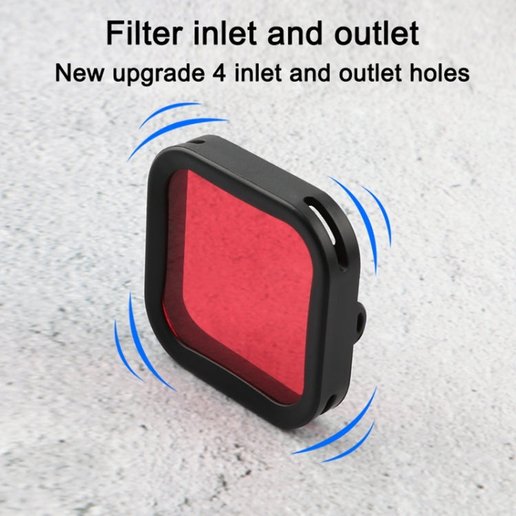 Housing Diving Color Lens Filter for DJI Osmo Action 1 (Red) -  by PMC Jewellery | Online Shopping South Africa | PMC Jewellery | Buy Now Pay Later Mobicred