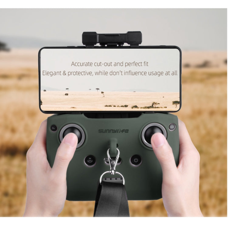 Sunnylife AIR2-Q9290 Remote Control Silicone Protective Case with lanyard for DJI Mavic Air 2 (Army Green) - Others by Sunnylife | Online Shopping South Africa | PMC Jewellery | Buy Now Pay Later Mobicred