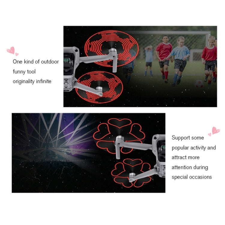 STARTRC 1 Pair Foldable Color LED DIY Flash Editable Word Lamp Propellers for DJI Mavic Air 2 - DIY Propeller by STARTRC | Online Shopping South Africa | PMC Jewellery | Buy Now Pay Later Mobicred