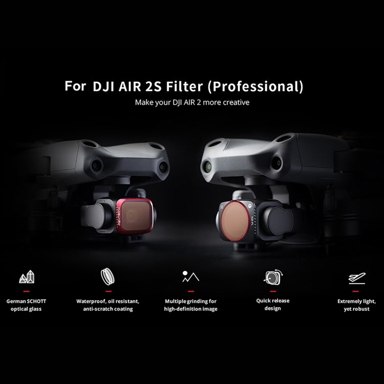 PGYTECH  P-16B-060 UV Lens Filter for DJI Air 2S - free shipping - PMC TechLife - Order now!
