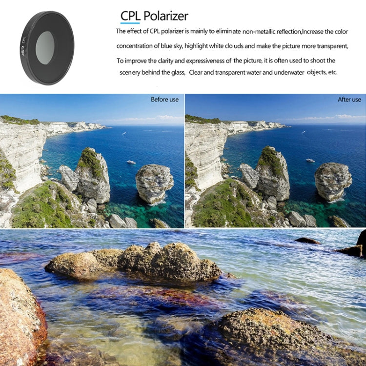 JSR 4 in 1 UV CPL ND16 ND32 Lens Filter For DJI Osmo Action 3 - free shipping - PMC TechLife - Order now!