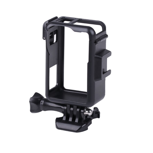 For DJI Osmo Action 3 Vertical Plastic Protective Frame Cage with Cold Shoes (Black) - Protection Frame by PMC Jewellery | Online Shopping South Africa | PMC Jewellery | Buy Now Pay Later Mobicred