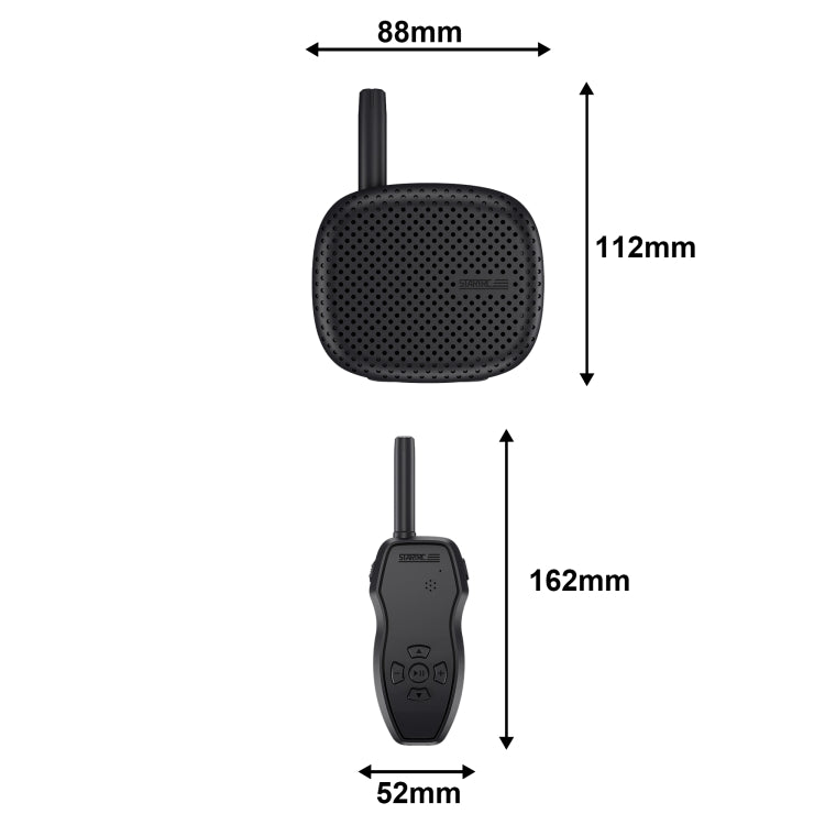 STARTRC Drone Megaphone Wireless Portable Speaker 3KM Control for DJI Mavic / Air / Mini Series (Black) - free shipping - PMC TechLife - Order now!