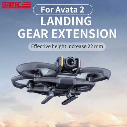 For DJI AVATA 2 STARTRC Folding Heightened Landing Gear Training Rack (Black) -  by STARTRC | Online Shopping South Africa | PMC Jewellery | Buy Now Pay Later Mobicred