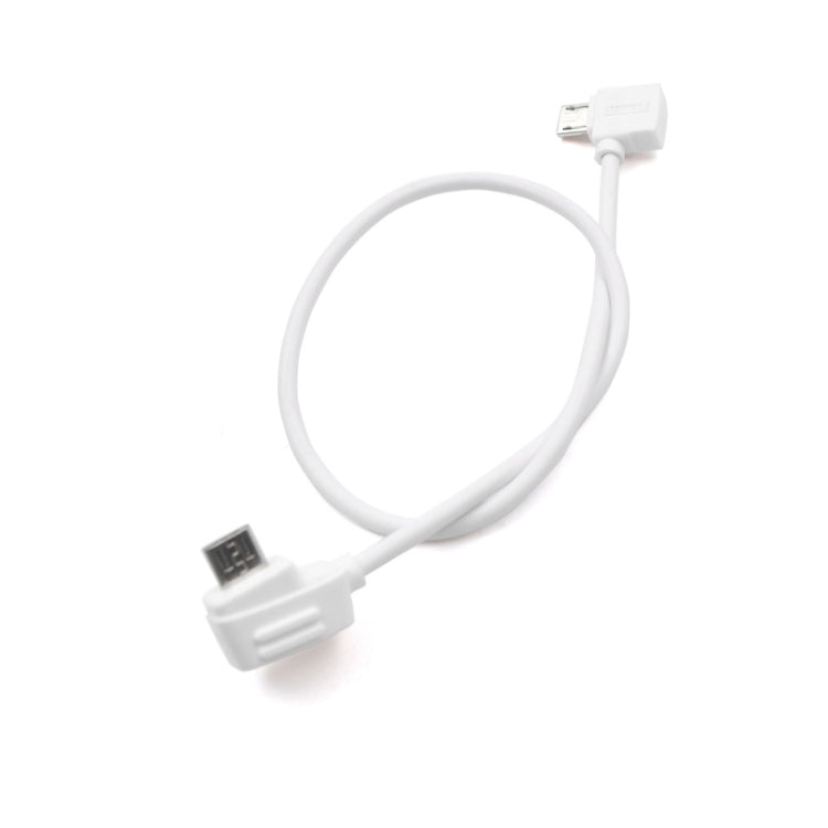 STARTRC 30cm Micro USB to Micro USB Converting Connector Data Cable for DJI Mavic Mini /  Air, Shark Remote Controller(White) - Cable & Adapter by STARTRC | Online Shopping South Africa | PMC Jewellery | Buy Now Pay Later Mobicred